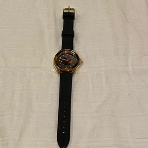 Michele silicone watch with tortoise shell face